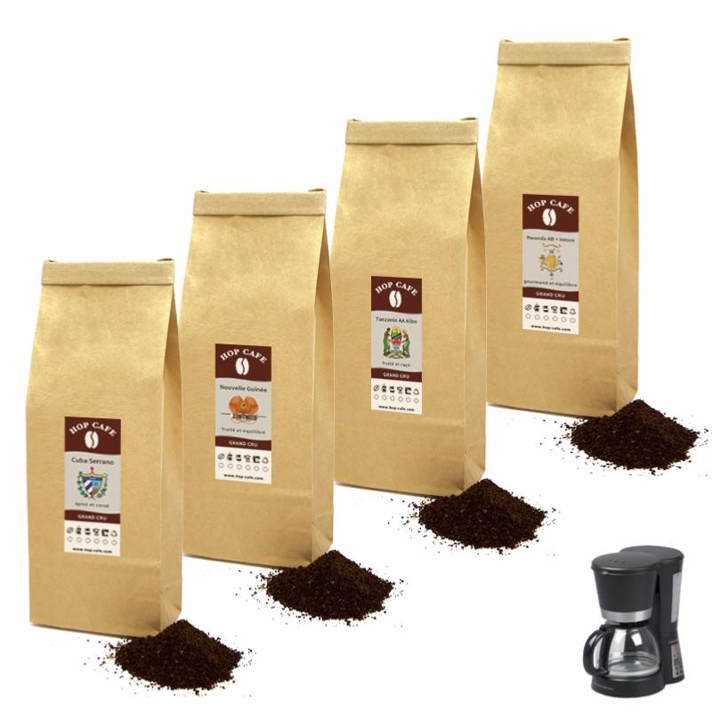 Pack Découverte Café Gourmet moulu spécial Filtre