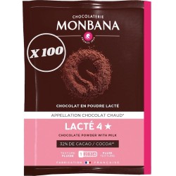 Chocolat Monbana Lacté 4 Étoiles - 100 x 30g