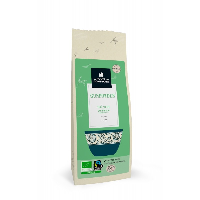 Thé Vert Gunpowder Bio - Sachet de 100g