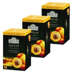 Thé noir Ahmad Abricot - 3 Boites de 20 sachets