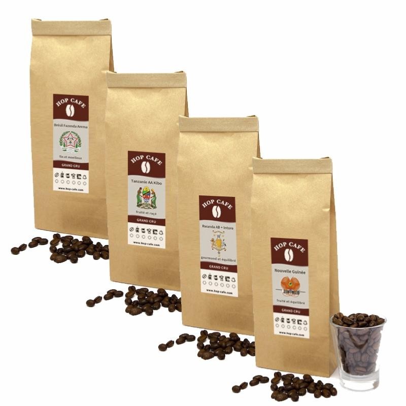 Offre Découverte Café en grains Gourmet - 4 x 125g