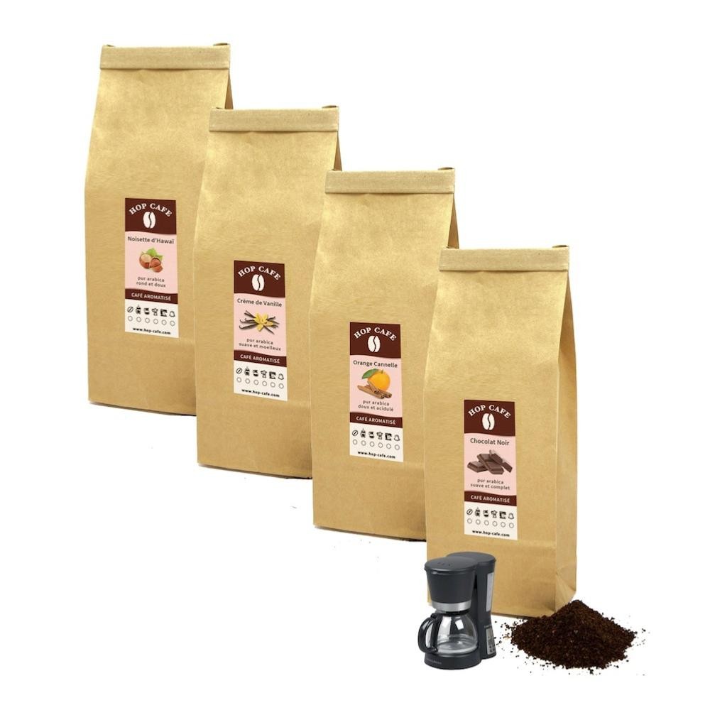 Pack Découverte Café Aromatisé Moulu Filtre