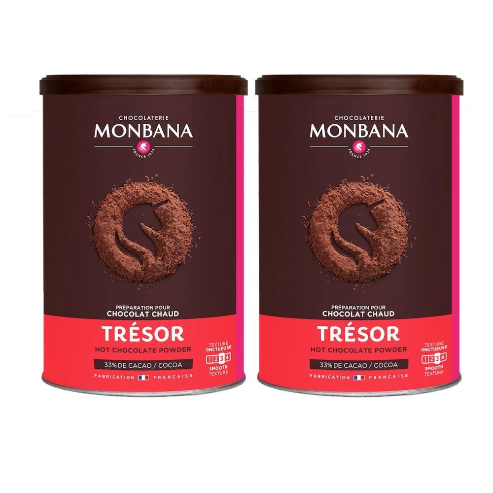 Chocolat Monbana en poudre Trésor de Chocolat - 2 x 250g