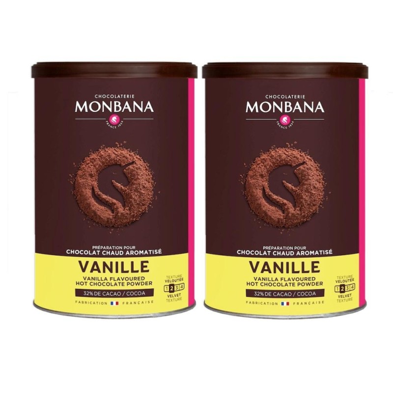 Chocolat Monbana en poudre arôme Vanille - 2 x 250g