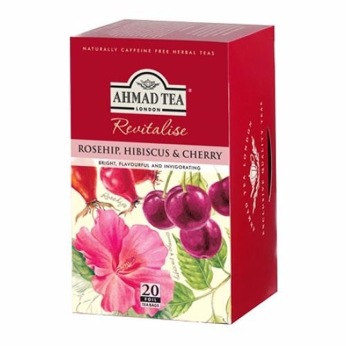 Infusion Ahmad de cerise et églantier - Boite de 20 sachets