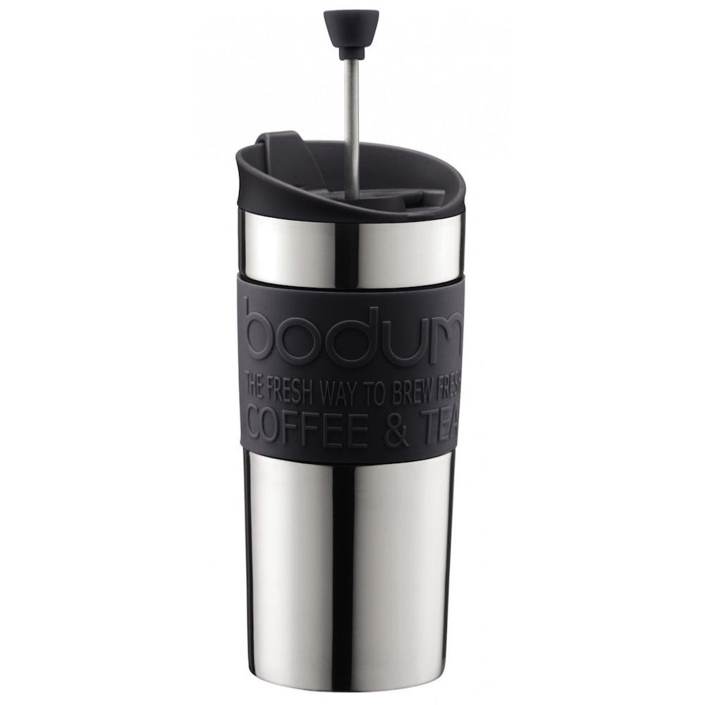 Mug à Piston Bodum Inox Noir 0,35L