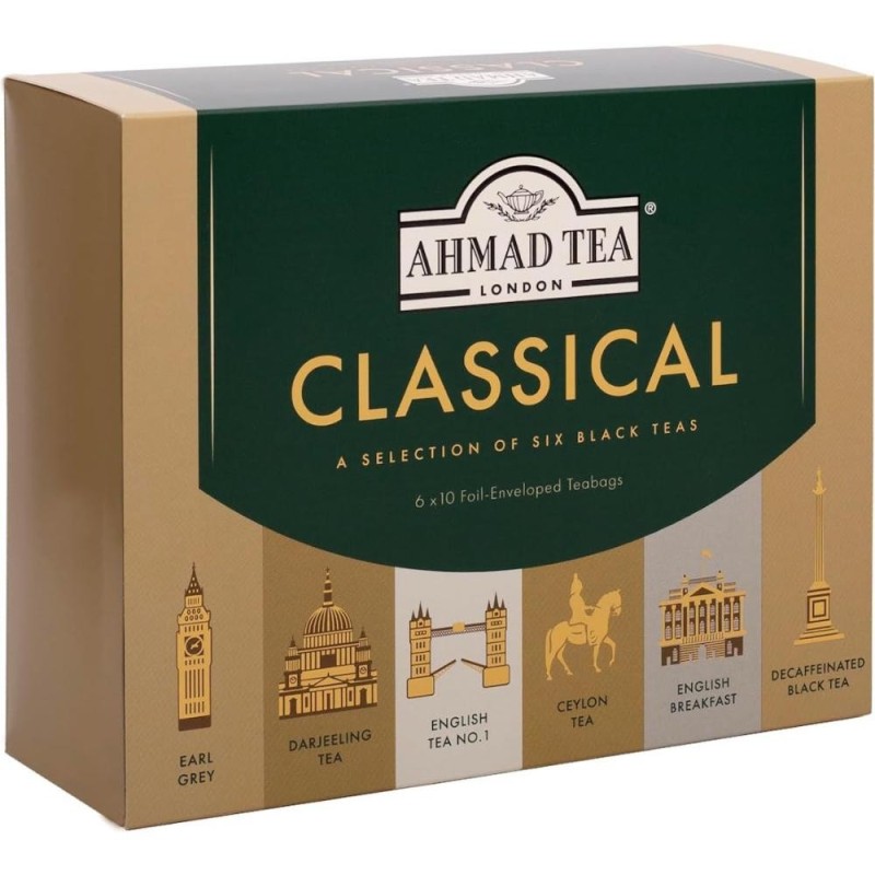 Coffret Sélection de 60 sachets de thés Classiques Ahmad