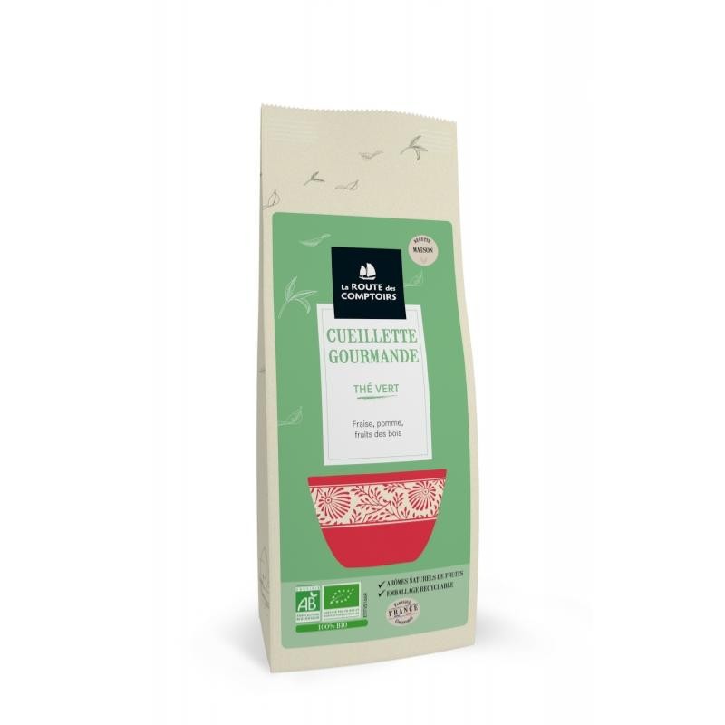 Thé Vert Cueillette Gourmande Bio - Sachet de 100g