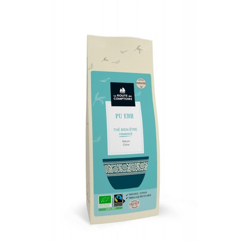 Thé Noir Pu Erh Bio - Sachet de 100g